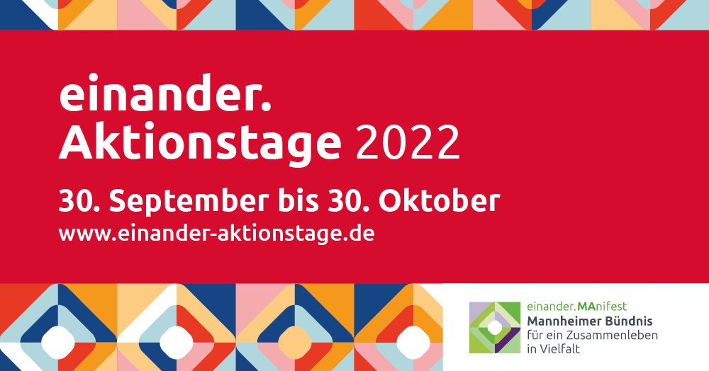 Logo "Einander Aktionstage 2022 vom 30. September bis 30. Oktober"