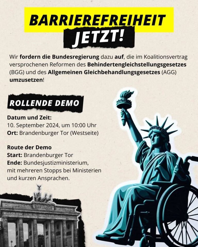 Barrierefreiheit jetzt! Versprochen ist versprochen