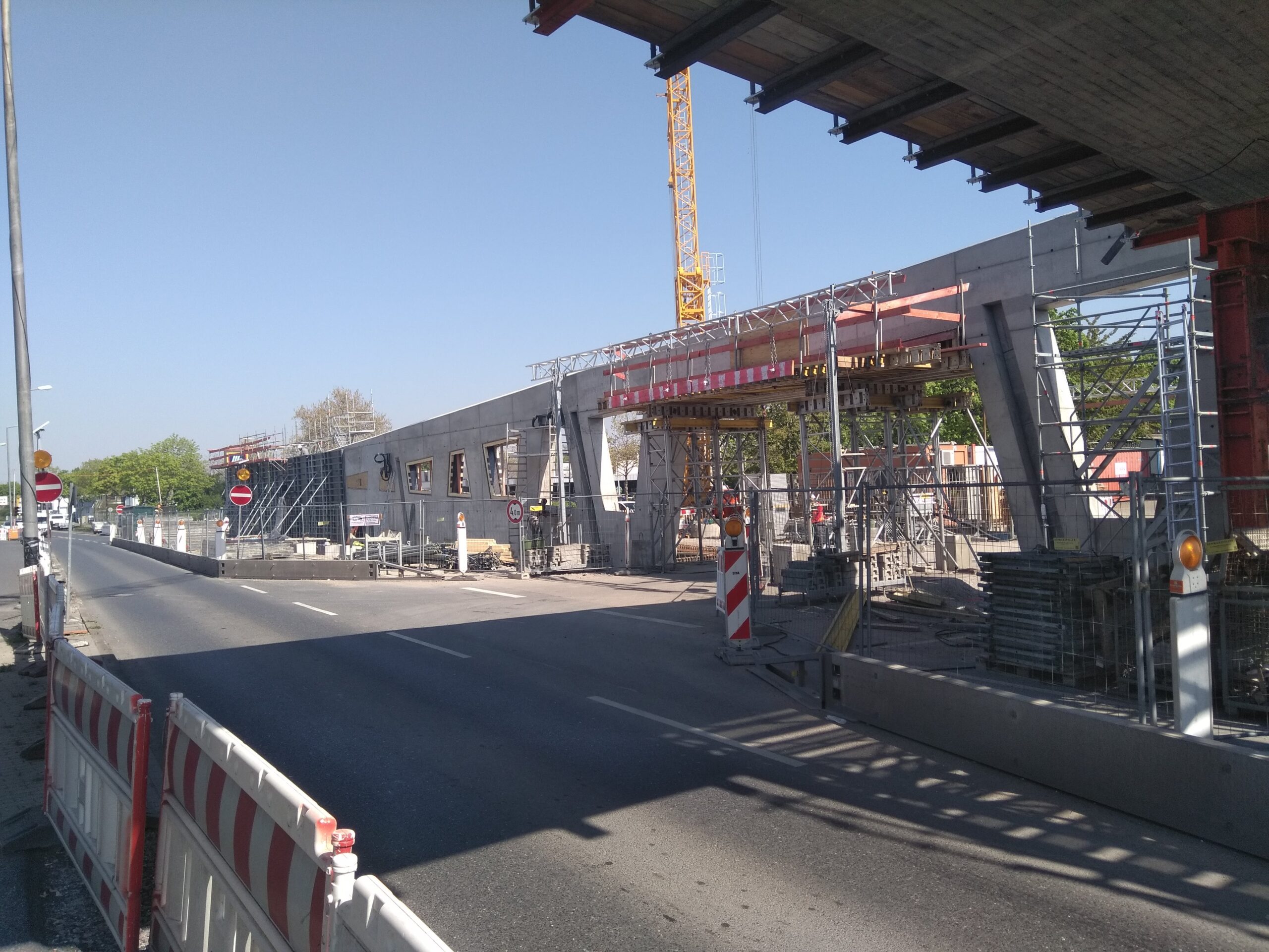 Die Baustelle in der Boveristraße. 