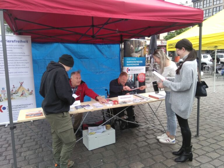 Unser Stand auf der Maifeier des DGB